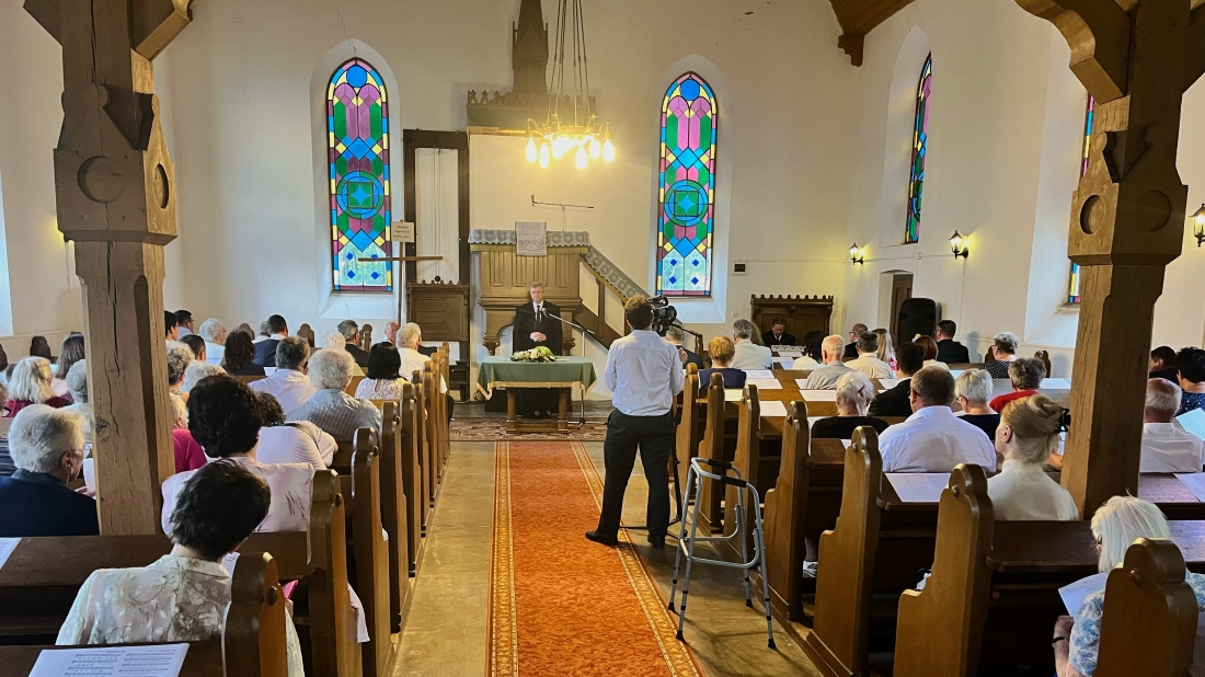 Hálaadó istentisztelet a nagyéri református templomban