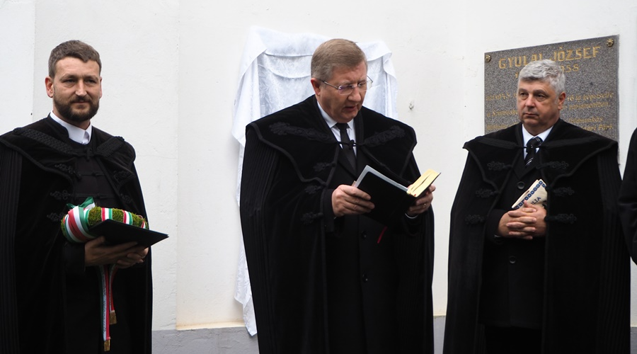 Dísztábla őrzi a Tiszántúli Református Egyházkerület egykori püspökének emlékét szülőfalujában